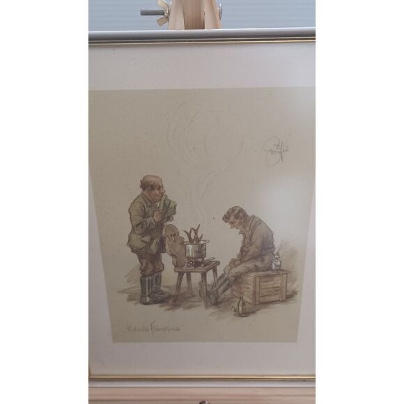 Vintage Set of Three Heinz Geilfus, German Artist Illustrator A/P Prints - Picture 2 of 16